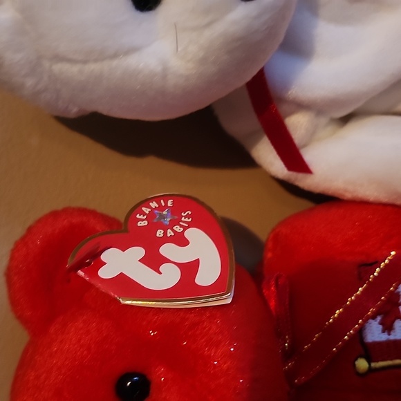 Set of 3 Ty Beanie Babies, Bearon Pierre and Maple - Picture 6 of 16